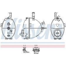NISSENS 996279 AUSGLEICHSBEHÄLTER KÜHLMITTEL 2045000649 NEU NISSENS 996279 AUSGLEICHSBEHÄLTER KÜHLMITTEL 2045000649 NEU