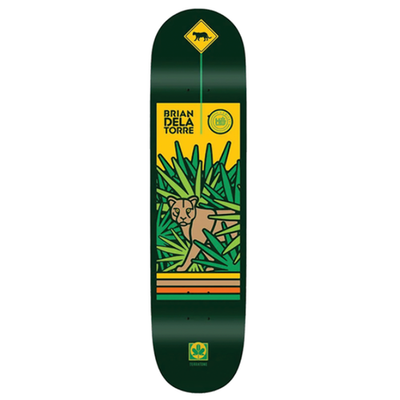 Habitat Brian Delatorre スケートボード コンプリート Habitat Skateboard Deck Delatorre Panther Crossing Green Dip 8.0