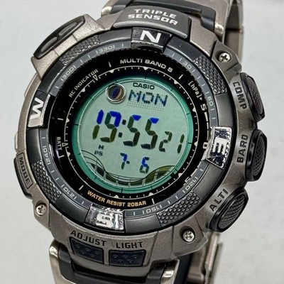 Casio Pro Trek PRW-1500TJ-7JF Funkgesteuerte Robuste Solaruhr aus Japan