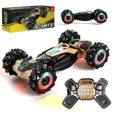 RC Stunt Car with Lights Music for Kids, 2.4GHz Remote Control Car, 360 ...