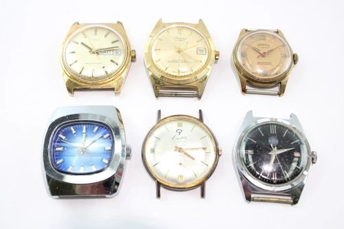 Vintage Watches Mechanical Sicura Timex UNTESTED x 6