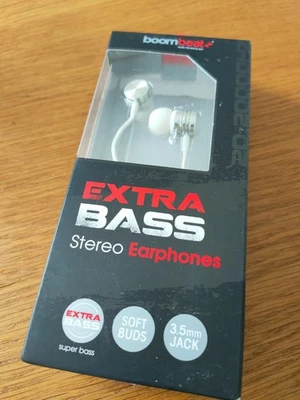 Boom beat Audio Technology in ear earphones wired 3.5mm jack Used