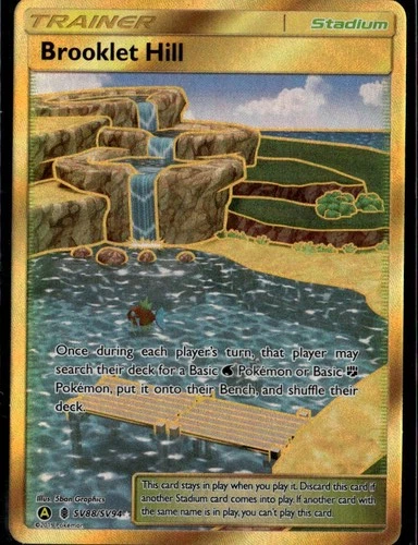 Brooklet Hill Shiny Holo Rare Hidden Fates: Shiny Vault SV88/SV94 Stadium Holofo