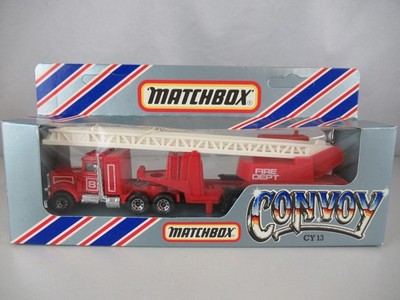 Matchbox Convoy CY13 Peterbilt Feuerwehr-Drehleiterwagen