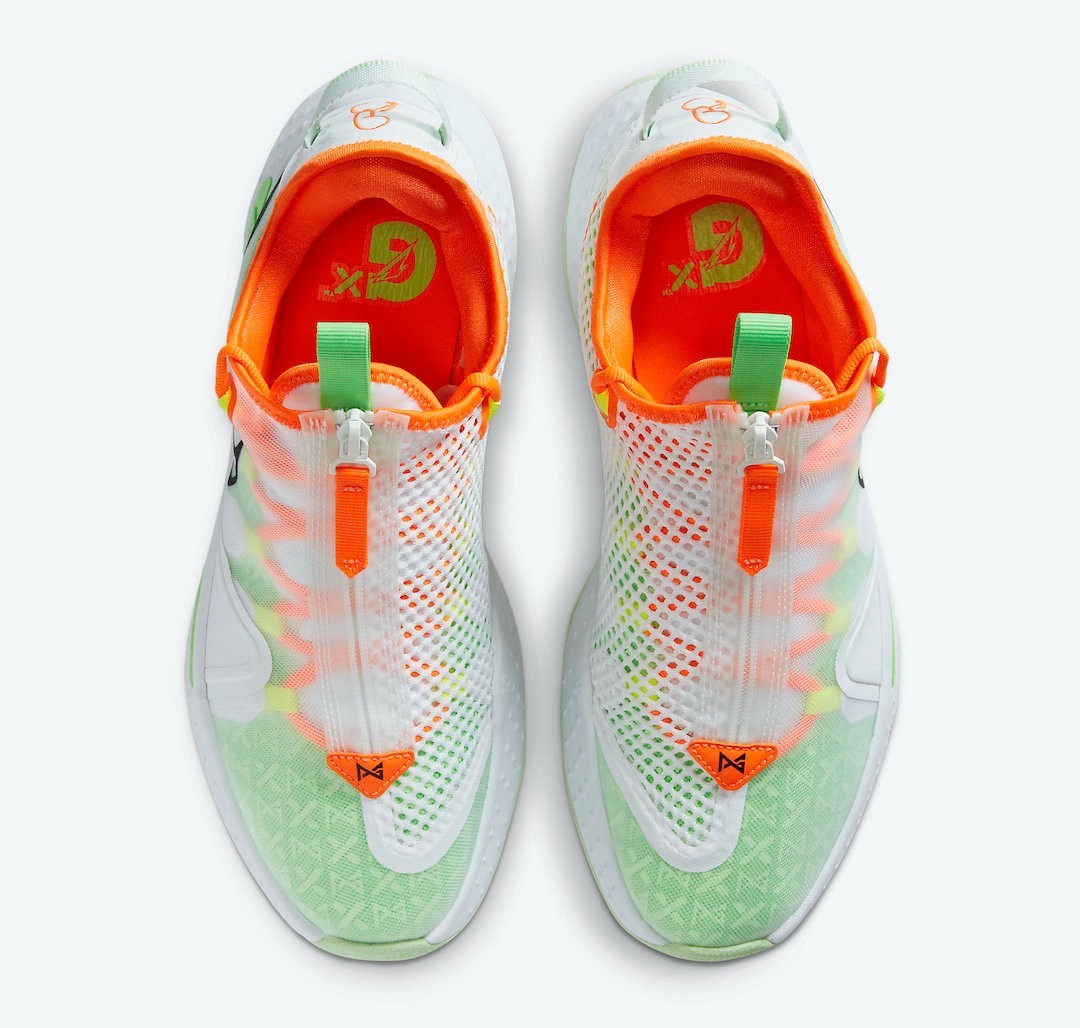 Nike PG 4 Gatorade White Green Orange GX Basketball Shoes CD5078