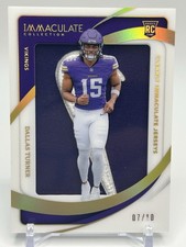2024 Panini Immaculate Dallas Turner RC Clearly Immaculate Jerseys 7/10🔥