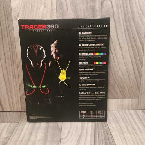 Noxgear Tracer2 Multicolor Illuminated Reflective Vest Running Cycling Sz. M/L - Picture 10 of 24