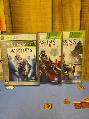 Assassin's Creed I II & III (Microsoft Xbox 360) - All 3 Games - Some Scratches