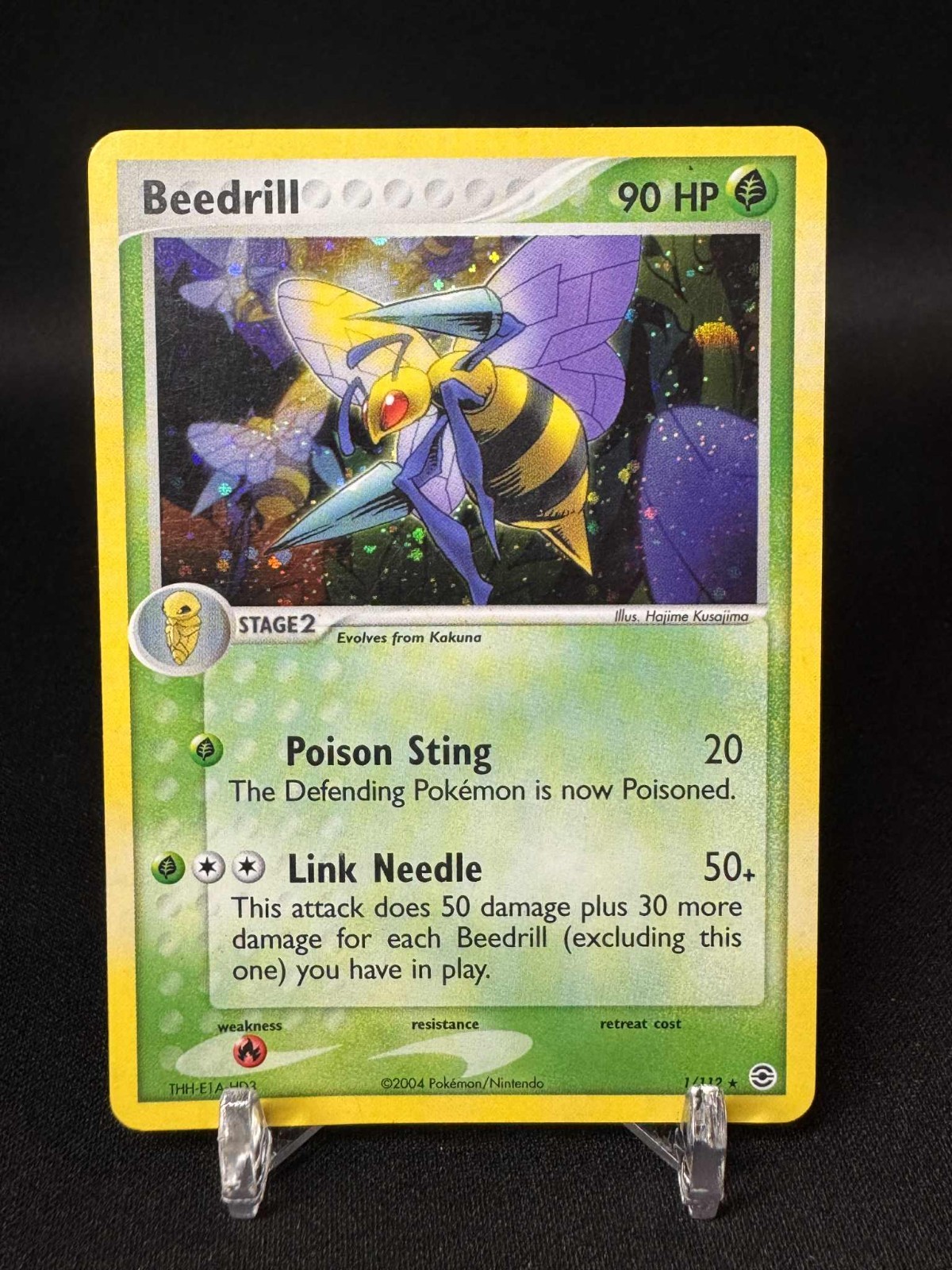 Pokemon Card Beedrill EX FireRed & LeafGreen 1/112 Holo Rare 359