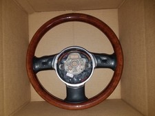 2004 2005 Audi A8 A8l Vavora Wood Grain Leather 3 Spoke Steering Wheel Oem