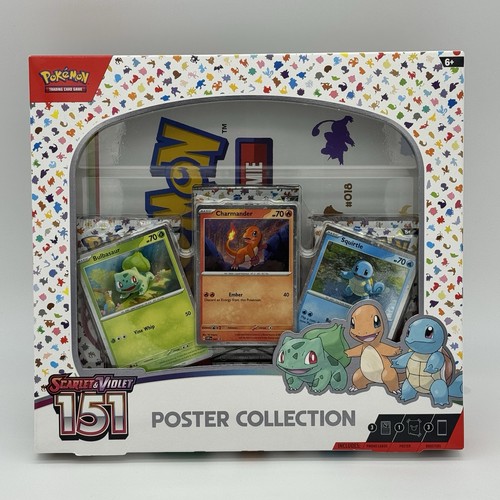 Brand New Pokémon TCG Scarlet & Violet 151 Poster Collection Box Factory Sealed
