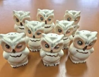 Lot of 8 Vtg Shawnee Pottery USA Salt and Pepper Shakers Owls 1950s