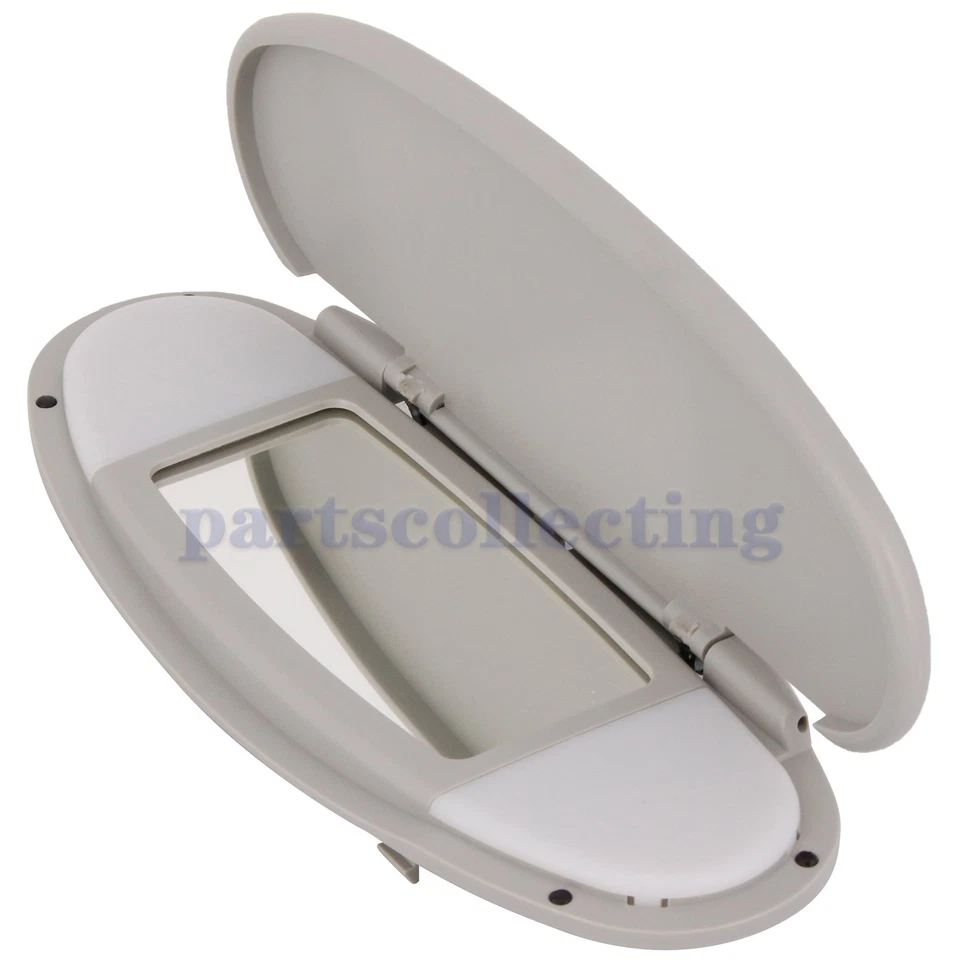Gray Sun Visor Vanity Mirror Cover for BMW Mini Cooper R55 R56 R60 2007-2014 Foto 4 de 4