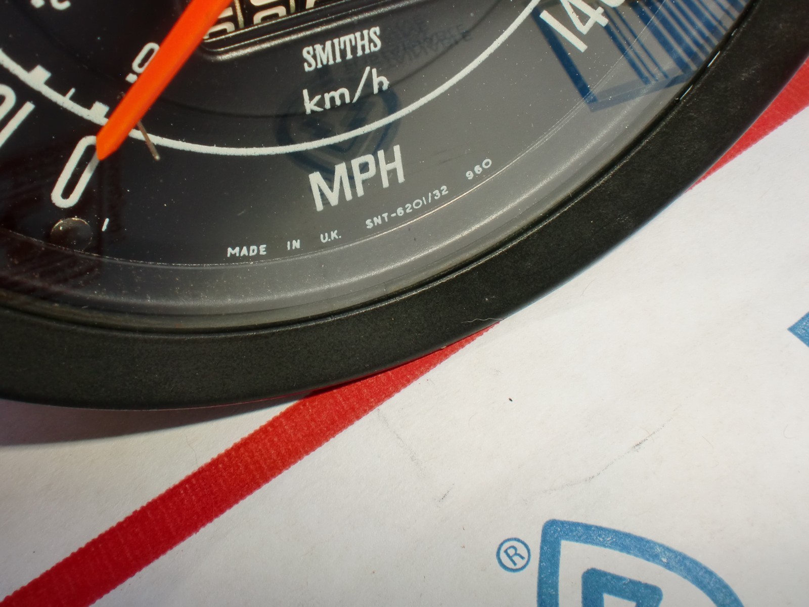 Lotus 140 mph Smiths SNT-6201/32 960 Speedometer Speedo Gauge OEM Good Working