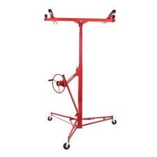 16 Drywall Lift Panel Hoist Sheetrock Plasterboard Jack Lifter Rolling Tool Red 16 Drywall Lift Panel Hoist Sheetrock Plasterboard Jack Lifter Rolling Tool Red