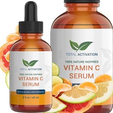 Vitamin C Serum for Face with Aloe Vera  E, 2 Ounce Pack of 1 