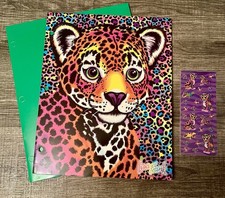 Vtg Lisa Frank Hunter Cheetah Folder &Forest ...
