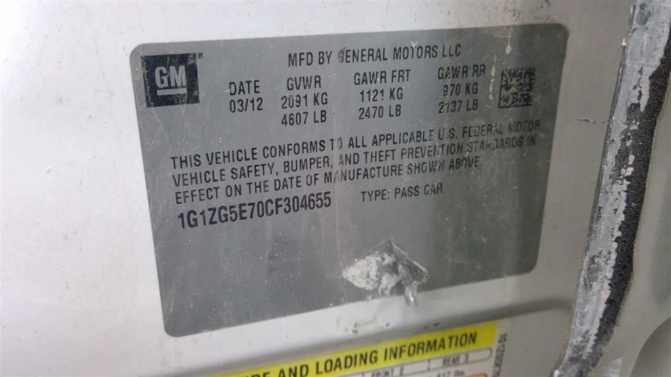 Corner/Park Light Fog-driving Bumper Mounted Coupe Fits 08-15 CTS 1705624 Foto 4 de 4