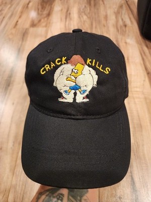 Bart Simpson Crack Kills 90s Vintage Inspired Hat