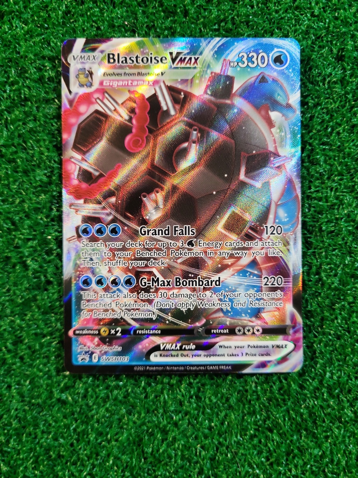 Pokémon TCG Blastoise VMAX SWSH103 Black Star Promo NM