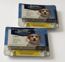 2X PetArmor CapAction Oral Flea Treatment, Dogs 2-25lbs 6 Tabs Ea.- Exp: 5/27