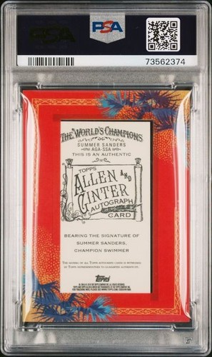 SUMMER SANDERS 2010 Topps Allen Ginter AGA-SSA Autografo Olimpiadi PSA 10 Auto 10 - Foto 2 di 2
