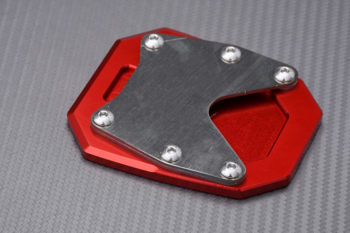 Pied de béquille alu rouge CNC premium pour moto CRF1100L Africa Twin 2025 - 2