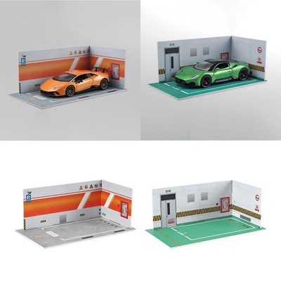 1/24 Parking Lot Vitrine Easy Assembly Container Diecast Car Garage