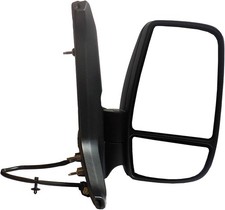 Passenger Right Side Mirror Replacement Lower Glass with Plate fit Ford Transit