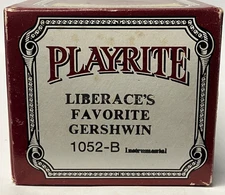 Play-Rite Player Piano Word Roll 1052-B Liberace's Favorite Gershwin 