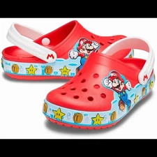 Toddler Crocs Fun Lab Super Mario Lights Clog Size C11 Brand New $55 Retail
