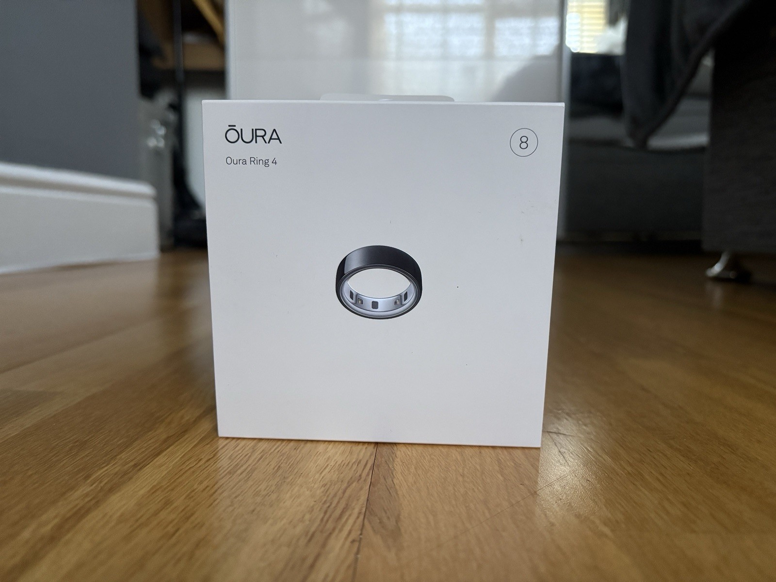 Oura Ring Gen 4 Health & Fitness Smart Ring | Black | Size 8 | A Grade