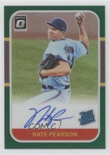 2021 Panini Donruss Optic Green Prizm 4/5 Nate Pearson #87RR-NP Auto 0lv2