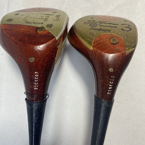 Right Handed MacGregor/ Excel Oil Hardened 1-3-5 Wood Set Vintage Eye-o-matic - Picture 3 of 8