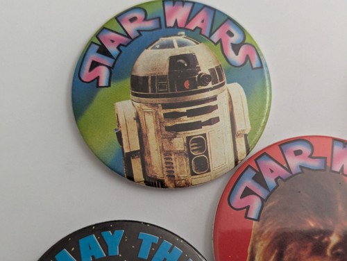 Star Wars Vintage Pin Badge Lot Of 5 1977 1983 - Picture 5 of 12
