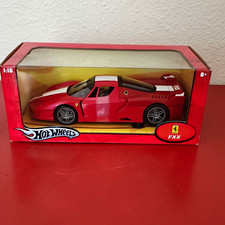 Hot Wheels Ferrari FXX 1:18 Red/White Stripe Diecast Car 2005 Unopened Box
