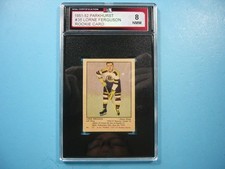 1951/52 PARKHURST NHL HOCKEY CARD #35 LORNE FERGUSON ROOKIE RC KSA 8 NMMT PARKIE