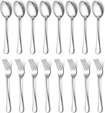 8-Piece Spoons/Forks/Knives Set, 8.1 Inch Stainless Steel Tablespoon for Home US