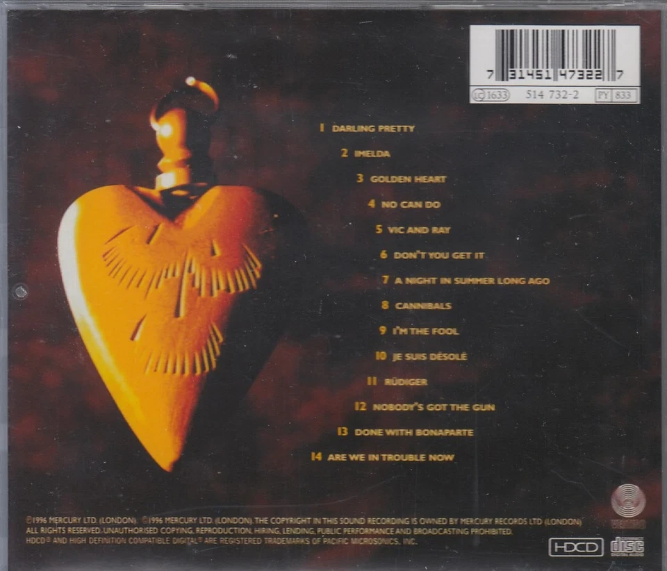 MARK KNOFPLER "Golden Heart" CD-Album (HDCD) - Bild 2 von 2