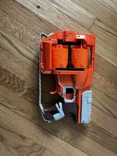 NERF Zombie Strike FlipFury Dart Blaster Orange Gray for Ages 8-11 Years