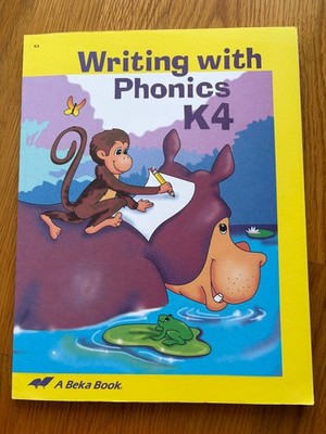 ABEKA Writing with Phonics K4 LIke NEW!