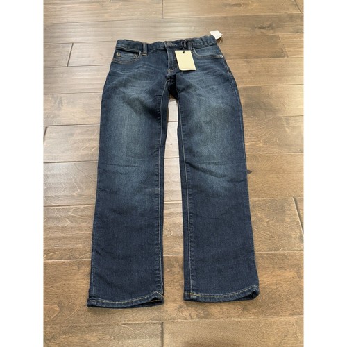 NWT GAP KIDS 1969 jeans blue faded denim straight leg stretch jeans 14 youth - Picture 2 of 10