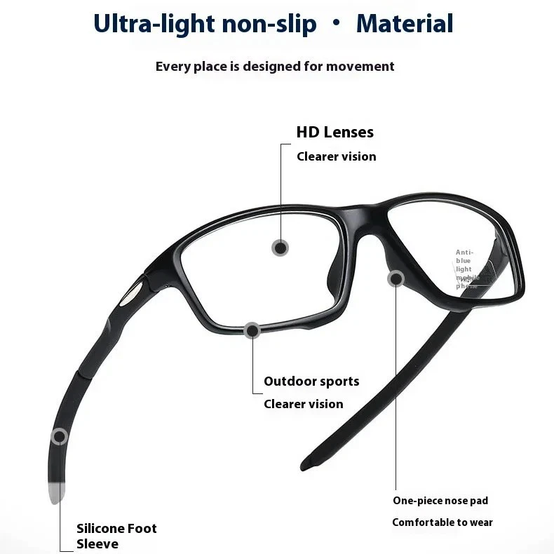 OCCHIALI DA LETTURA VISTA UOMO ANTI LUCE BLU DA SOLE FOTOCROMATICI MIOPIA SPORT - Immagine 3 di 4