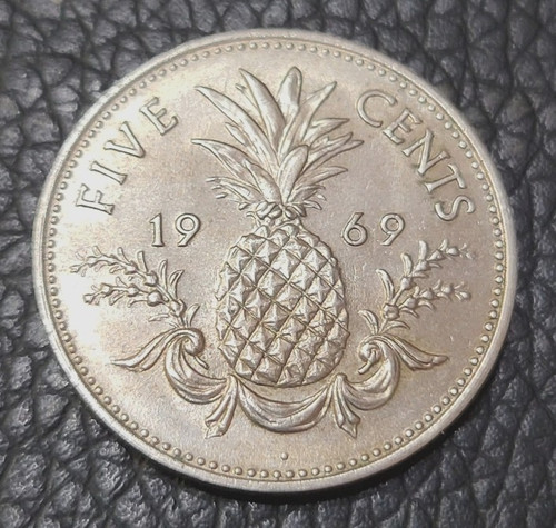 1969 Bermuda 5 Cent Coin
