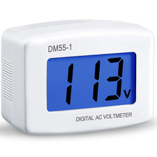 Voltage Test Monitor Flat US Plug AC 80-300V LCD Digital Voltmeter Panel Power V