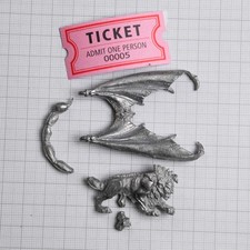 Vintage Warhammer C29 Monster 'Manticore' Chaos Metal