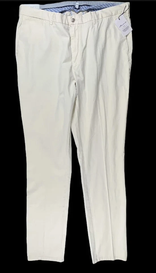 Pantalones amarillos polar delantero plano corona Peter Millar para hombre talla 36 x 35 nuevos con etiquetas Foto 3 de 4