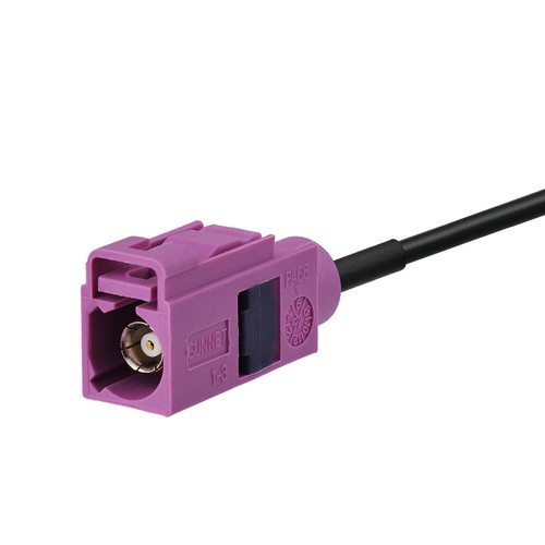 Car Stereo Satellite Radio Antenna Adapter Fakra H Pink Extension Cable 50cm - Picture 3 of 4