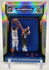 2020-21 Donruss Optic #1 Giannis Antetokounmpo Air Defense Silver Holo Prizm