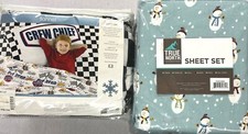 New Flannel 4 Piece Queen Sheet Set: 1 Flat/Fitted Sheet/2 Pillowcase-Choice